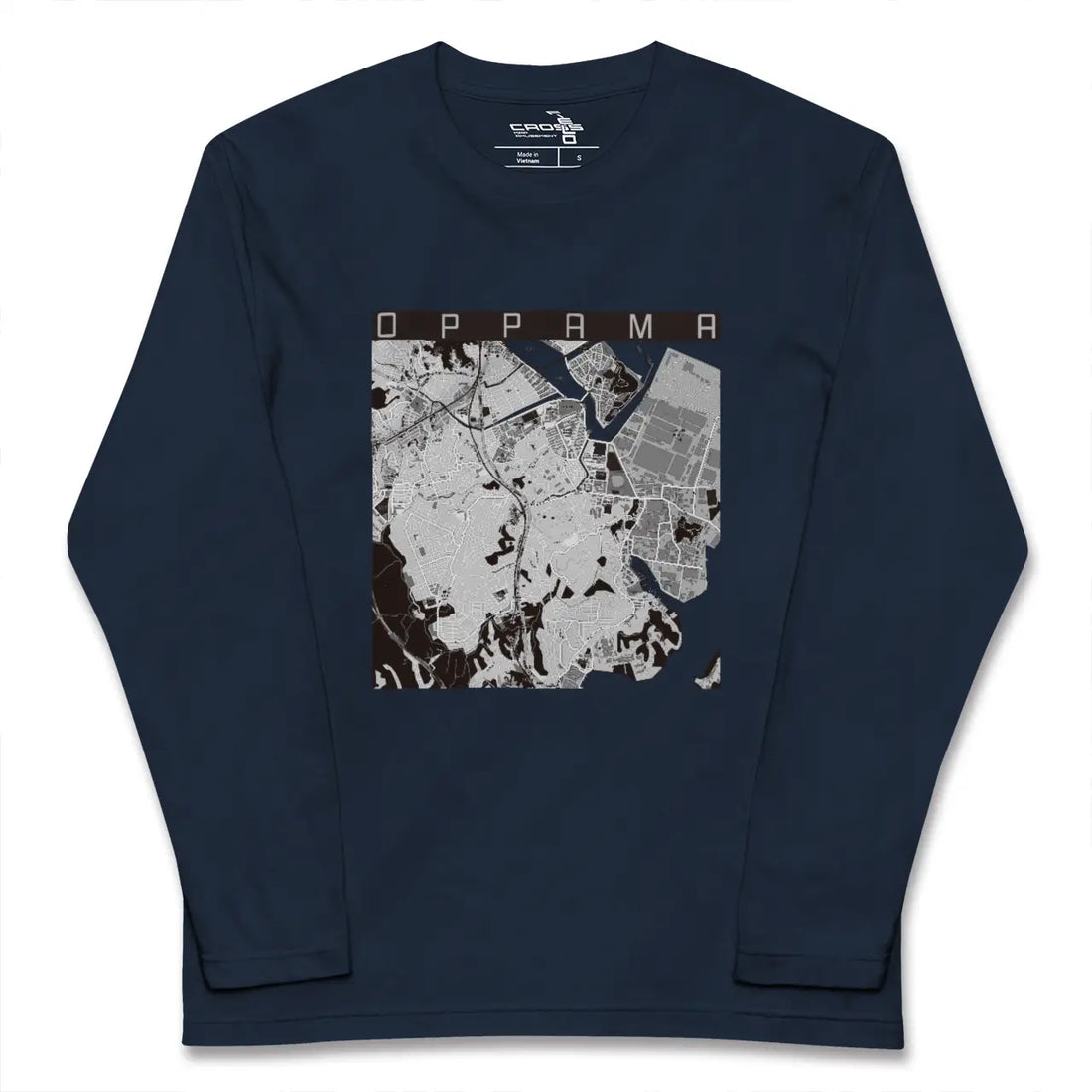 【追浜（神奈川県）】地図柄ロングスリーブTシャツ