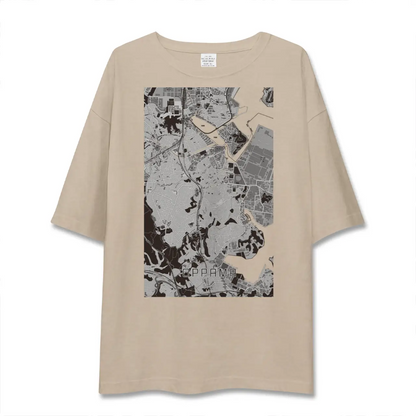 【追浜（神奈川県）】地図柄ビッグシルエットTシャツ