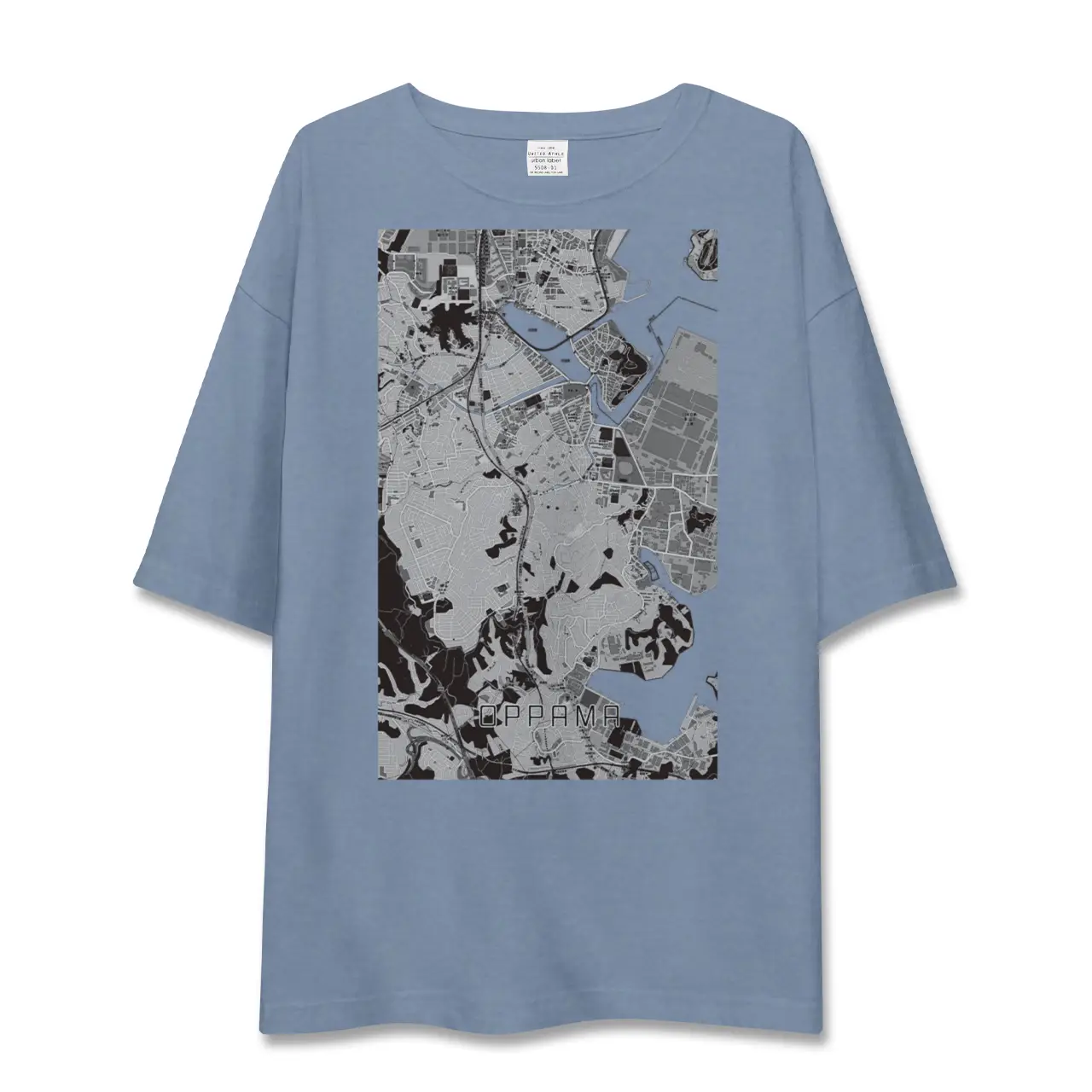 【追浜（神奈川県）】地図柄ビッグシルエットTシャツ