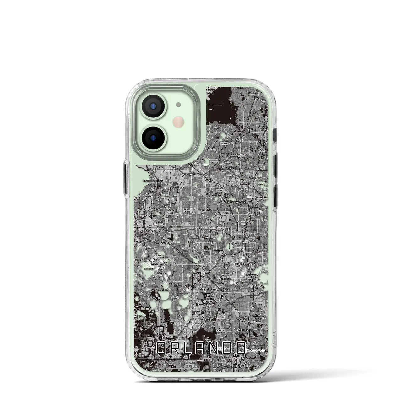 【オーランド（アメリカ）】地図柄iPhoneケース（MagSafeタイプ）