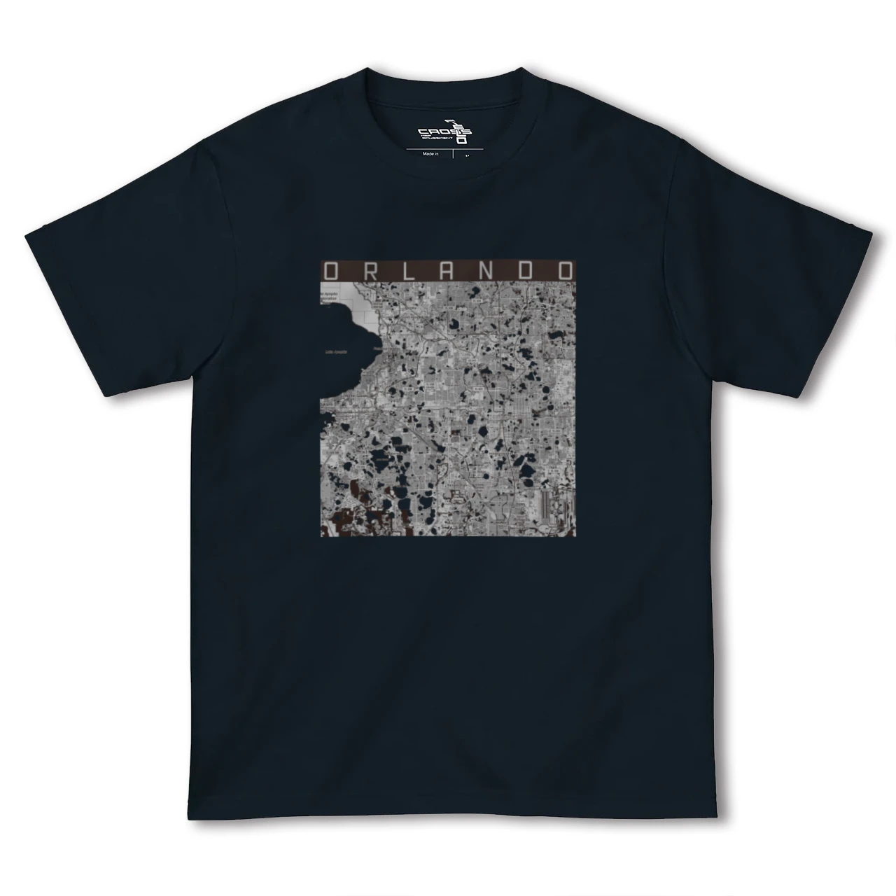 【オーランド（アメリカ）】地図柄ヘビーウェイトTシャツ
