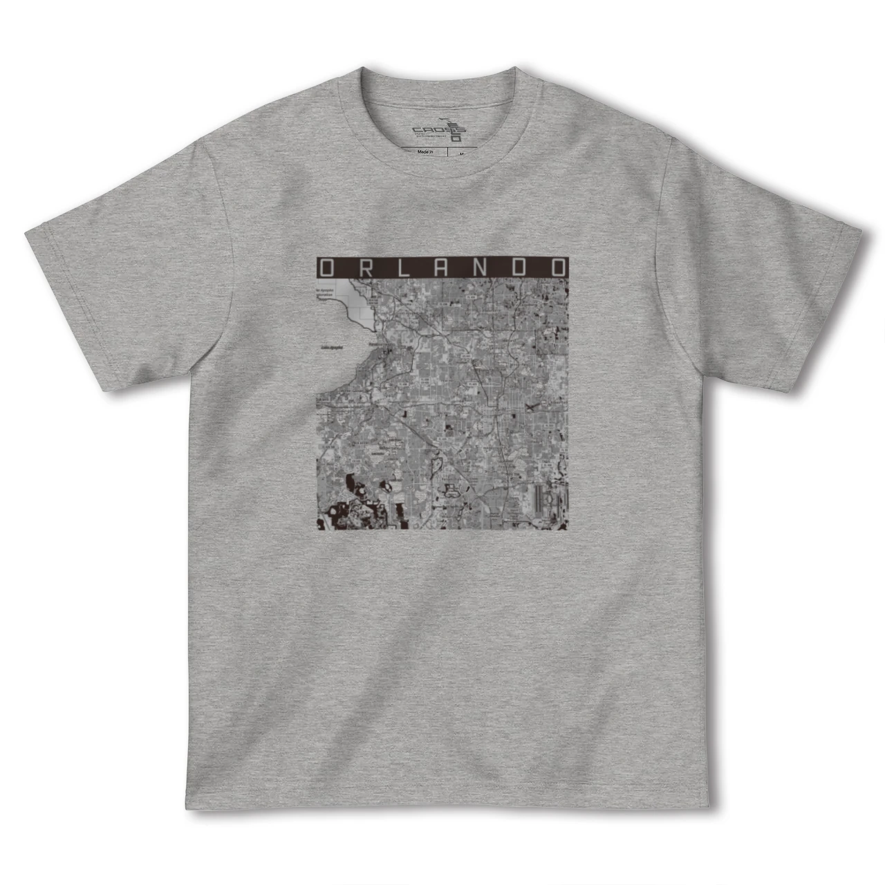 【オーランド（アメリカ）】地図柄ヘビーウェイトTシャツ