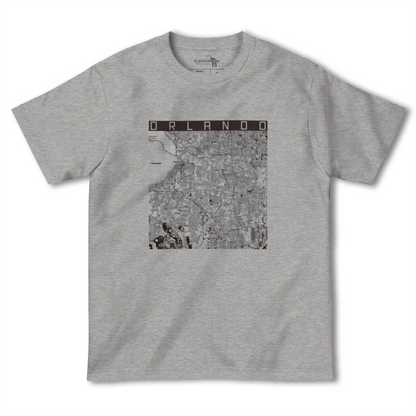 【オーランド（アメリカ）】地図柄ヘビーウェイトTシャツ