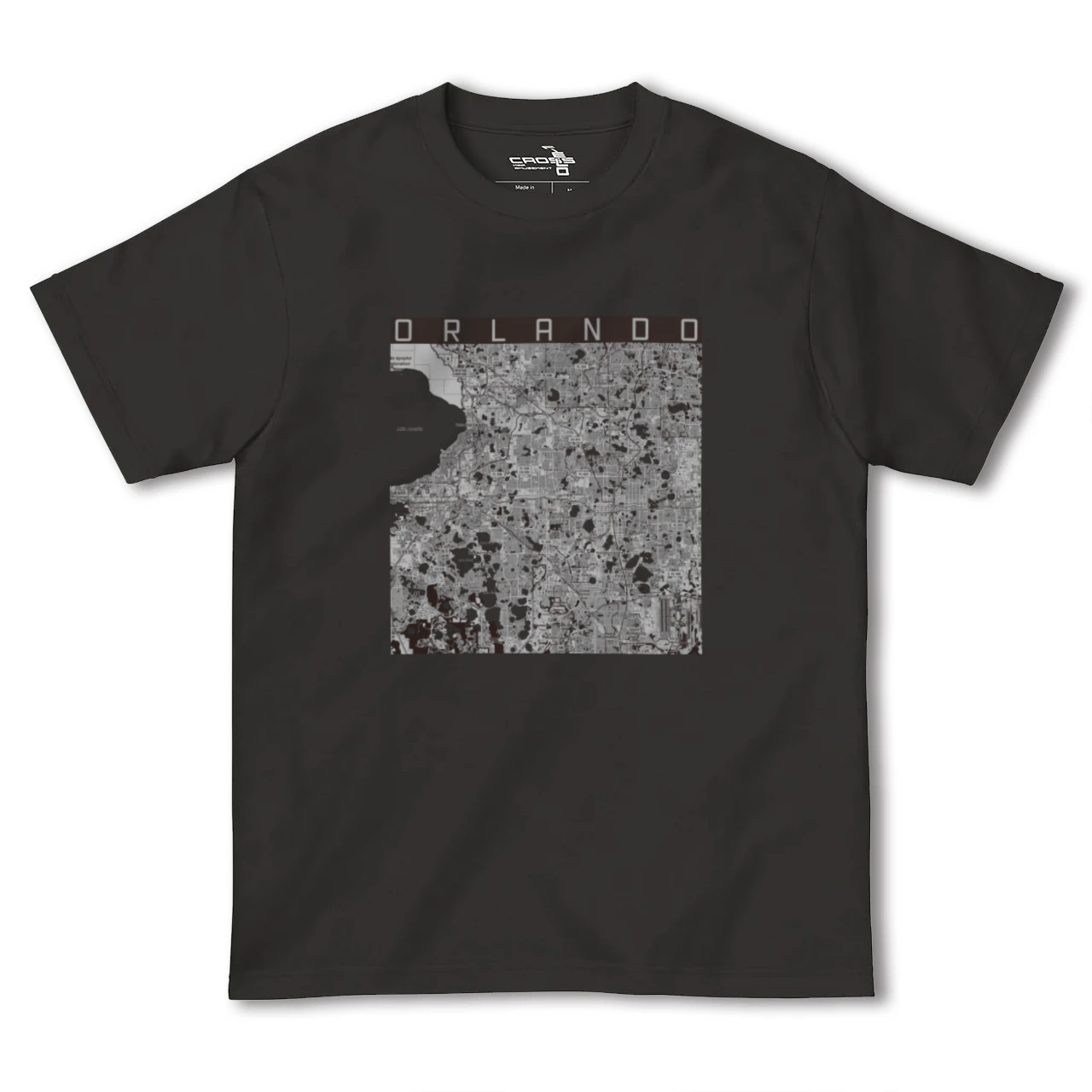 【オーランド（アメリカ）】地図柄ヘビーウェイトTシャツ