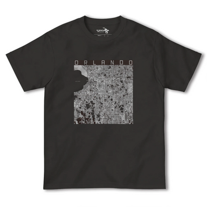 【オーランド（アメリカ）】地図柄ヘビーウェイトTシャツ
