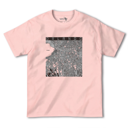 【オーランド（アメリカ）】地図柄ヘビーウェイトTシャツ