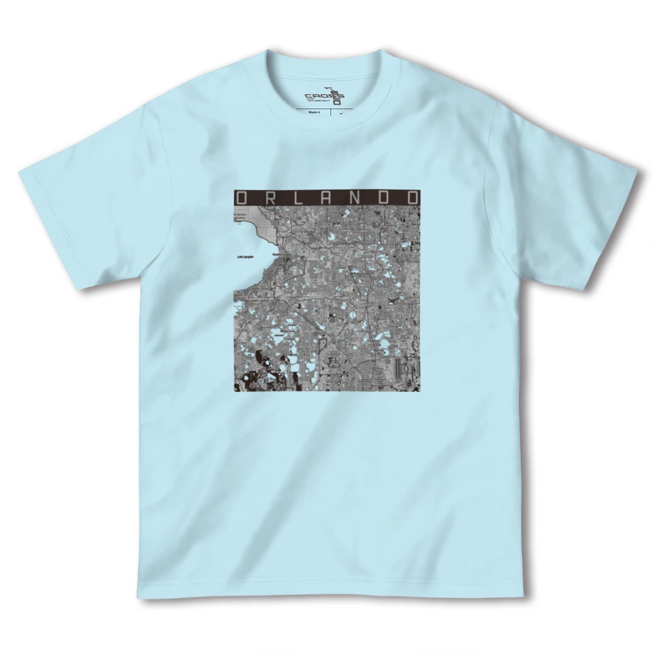 【オーランド（アメリカ）】地図柄ヘビーウェイトTシャツ