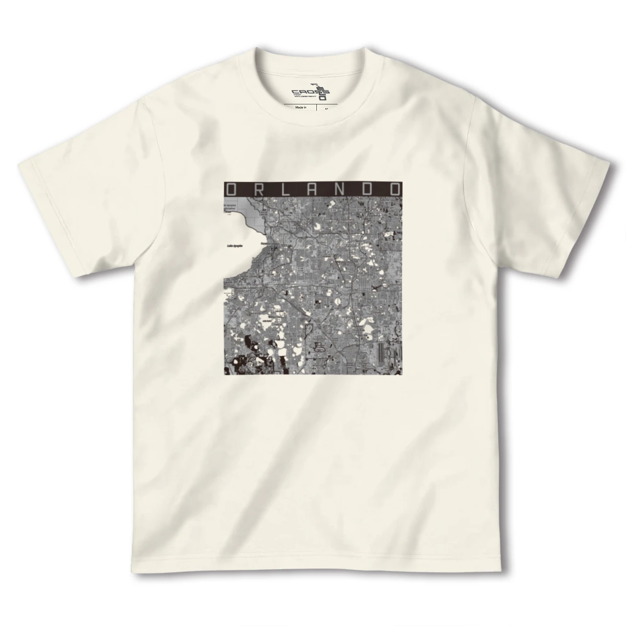 【オーランド（アメリカ）】地図柄ヘビーウェイトTシャツ