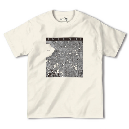 【オーランド（アメリカ）】地図柄ヘビーウェイトTシャツ