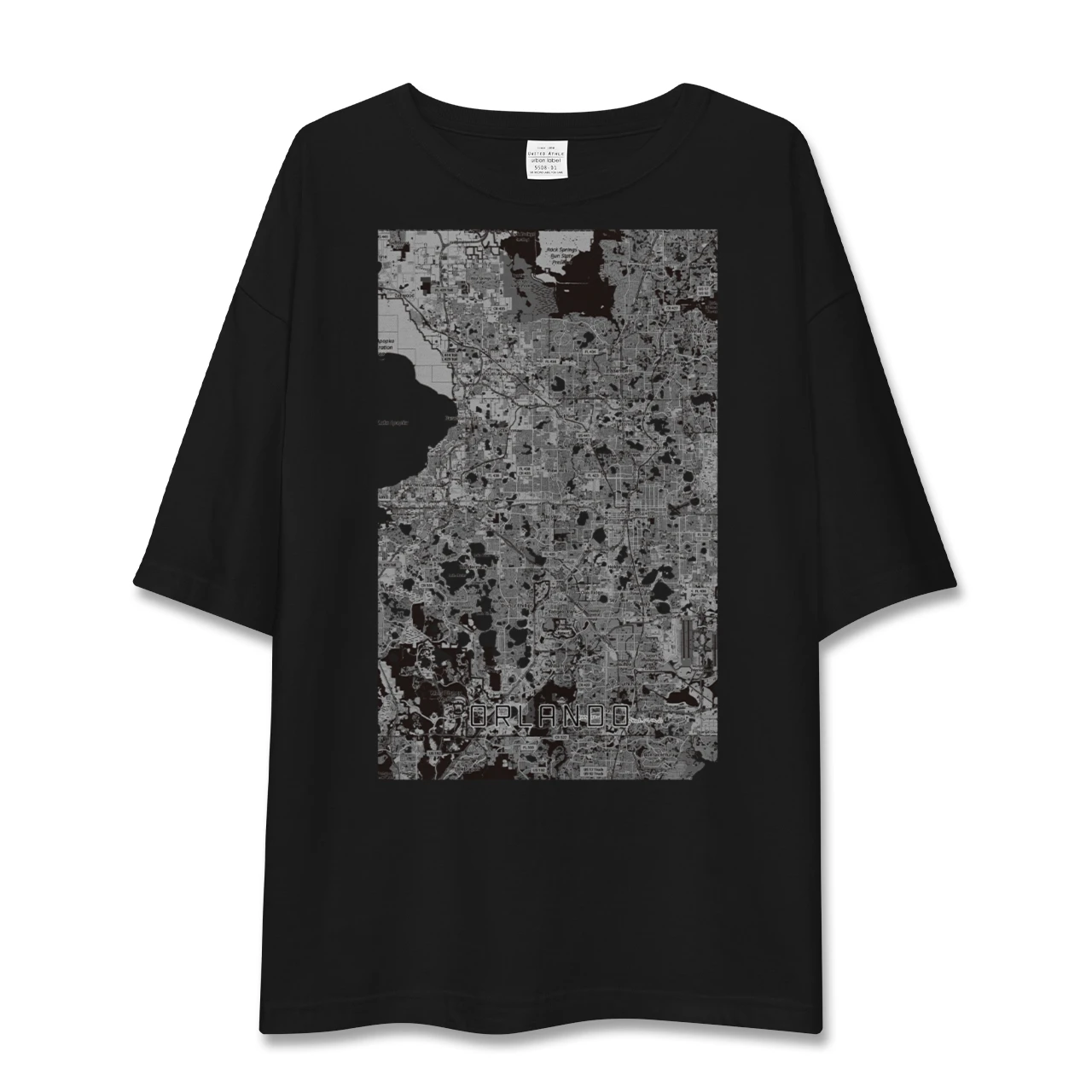 【オーランド（アメリカ）】地図柄ビッグシルエットTシャツ