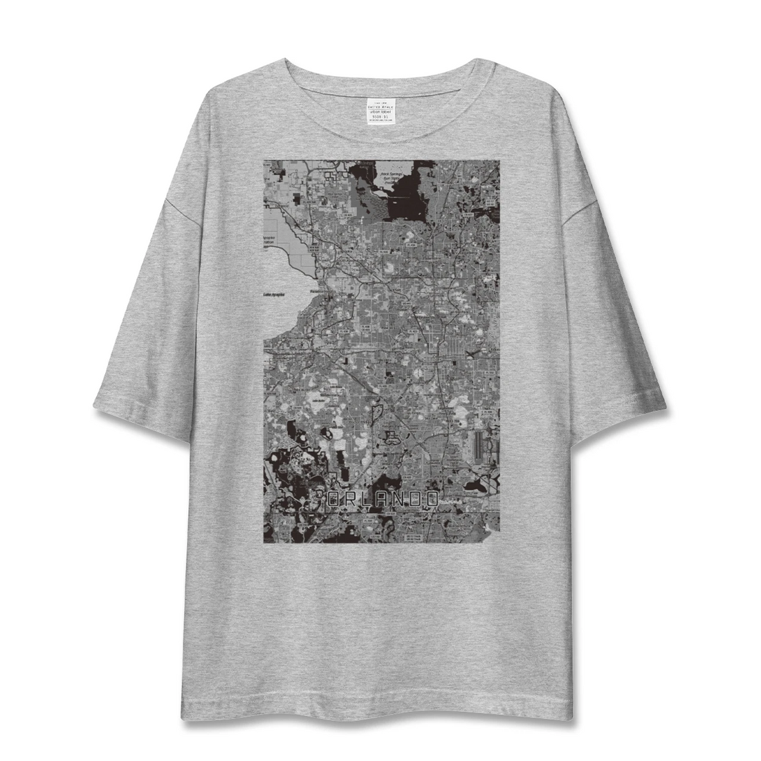 【オーランド（アメリカ）】地図柄ビッグシルエットTシャツ