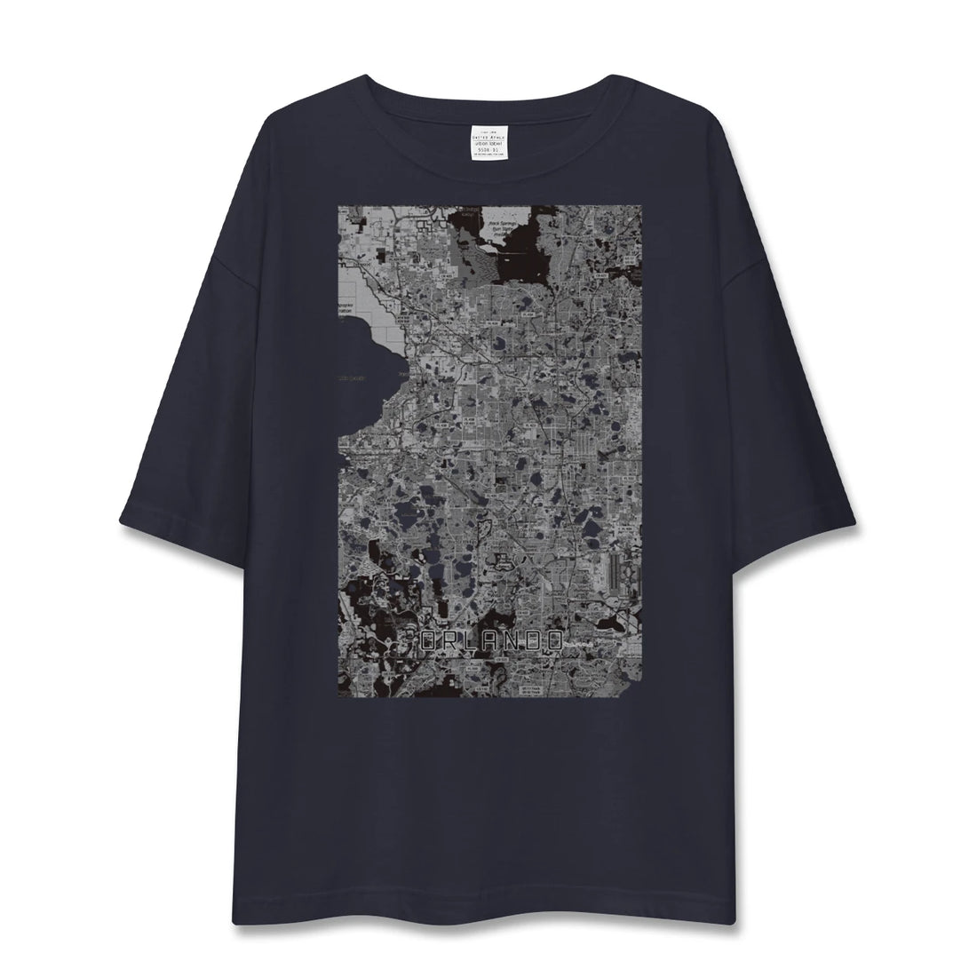 【オーランド（アメリカ）】地図柄ビッグシルエットTシャツ