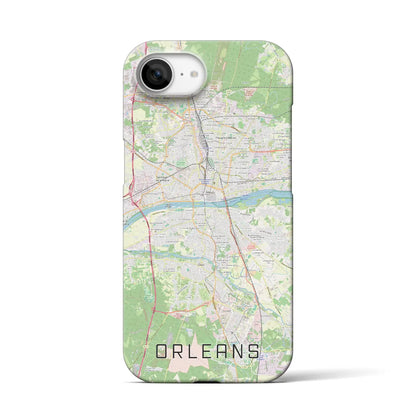 【オルレアン（フランス）】地図柄iPhoneケース（バックカバータイプ）