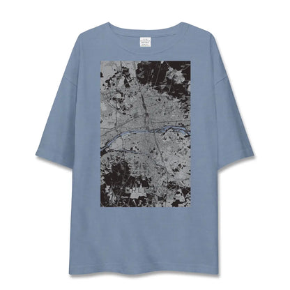【オルレアン（フランス）】地図柄ビッグシルエットTシャツ