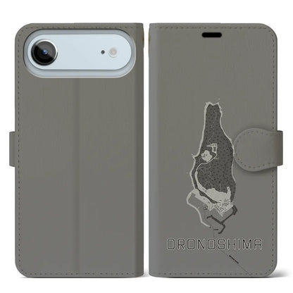 【小呂島（福岡県）】地図柄iPhoneケース（手帳タイプ）