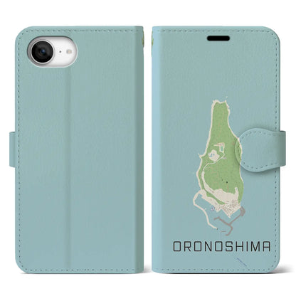 【小呂島（福岡県）】地図柄iPhoneケース（手帳タイプ）