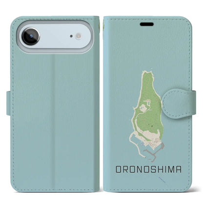 【小呂島（福岡県）】地図柄iPhoneケース（手帳タイプ）