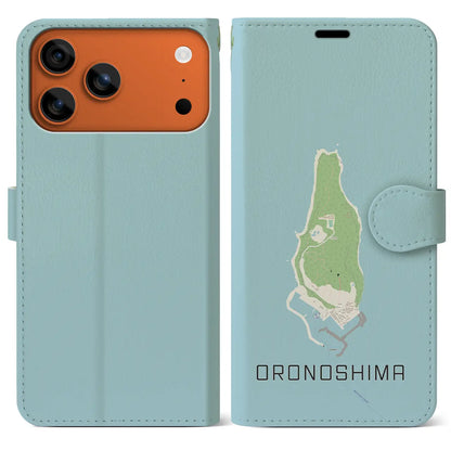 【小呂島（福岡県）】地図柄iPhoneケース（手帳タイプ）