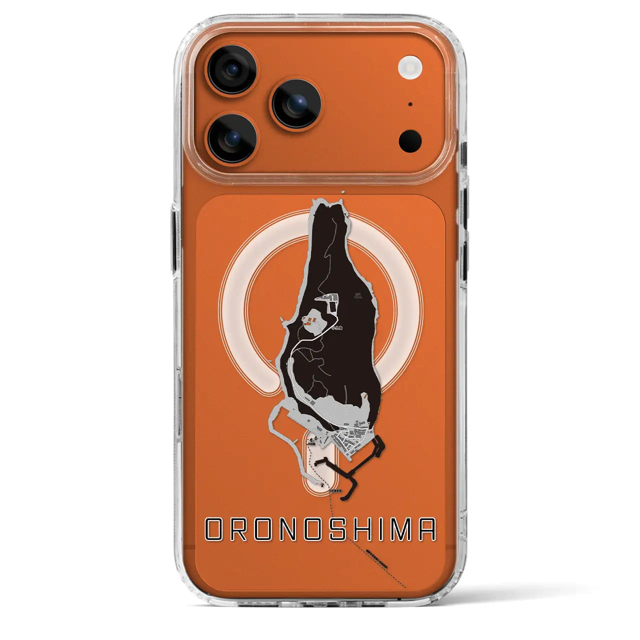 【小呂島（福岡県）】地図柄iPhoneケース（MagSafeタイプ）