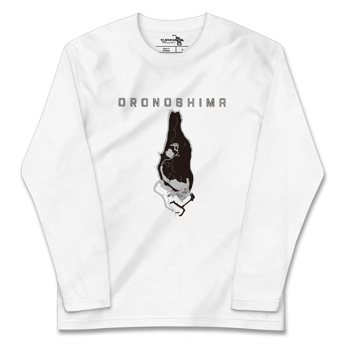 【小呂島(福岡県)】地図柄ロングスリーブTシャツ