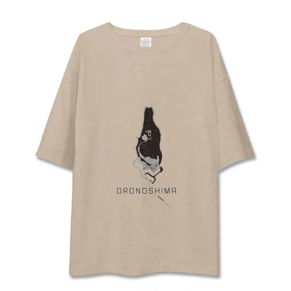 【小呂島（福岡県）】地図柄ビッグシルエットTシャツ