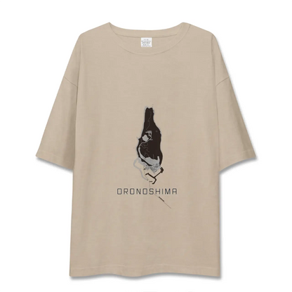 【小呂島（福岡県）】地図柄ビッグシルエットTシャツ