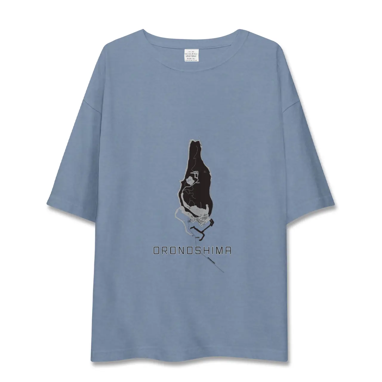 【小呂島（福岡県）】地図柄ビッグシルエットTシャツ