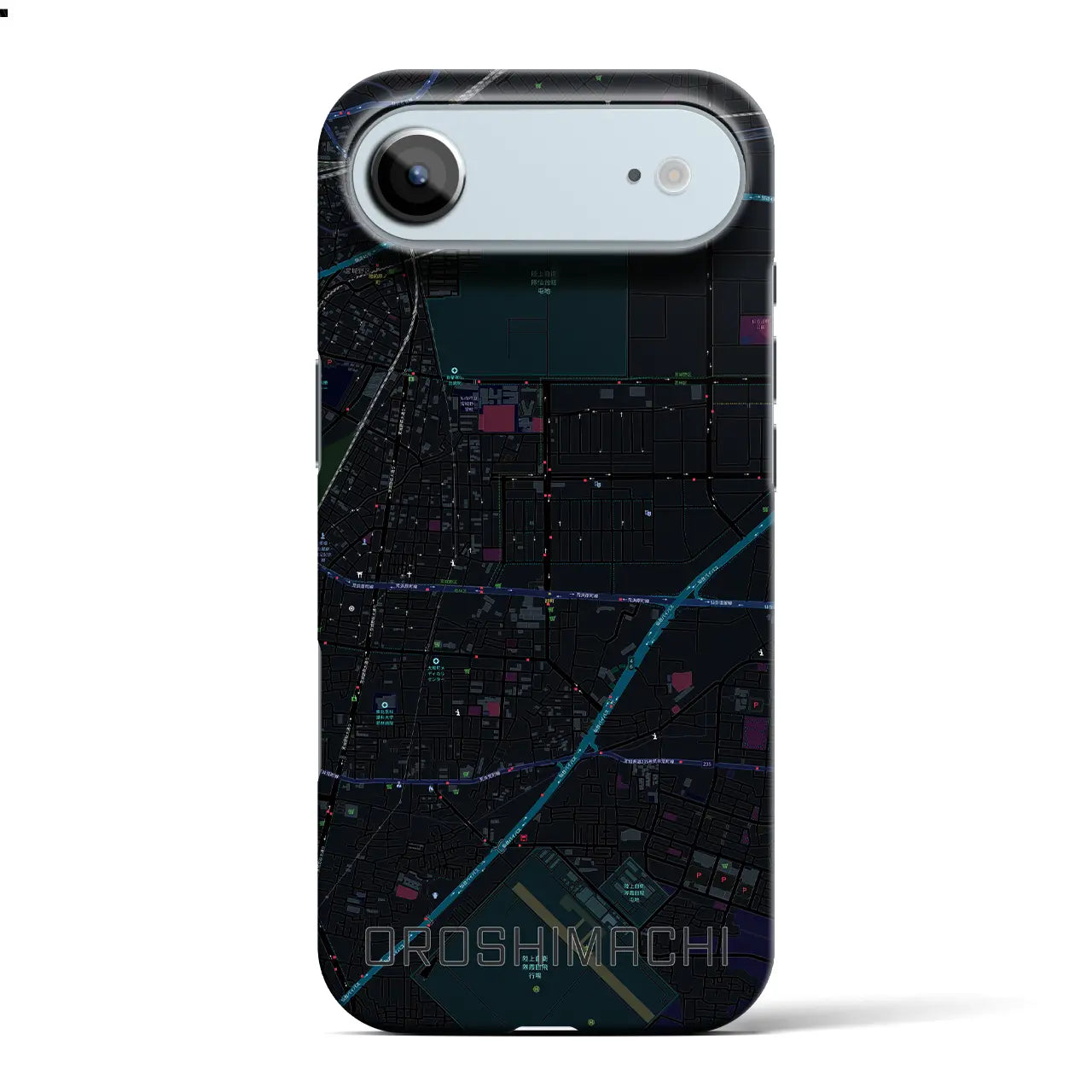 【卸町（宮城県）】地図柄iPhoneケース（バックカバータイプ）