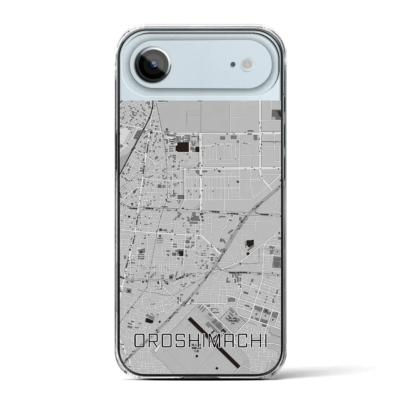 【卸町（宮城県）】地図柄iPhoneケース（クリアタイプ）