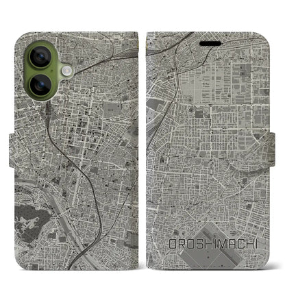 【卸町（宮城県）】地図柄iPhoneケース（手帳タイプ）