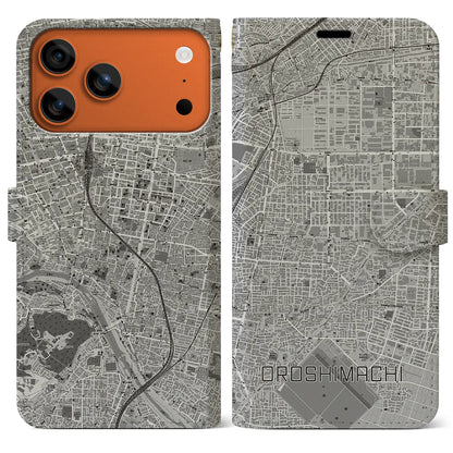 【卸町（宮城県）】地図柄iPhoneケース（手帳タイプ）