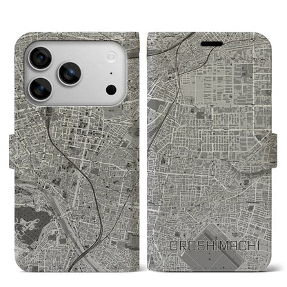 【卸町（宮城県）】地図柄iPhoneケース（手帳タイプ）