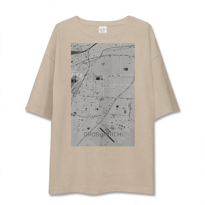 【卸町（宮城県）】地図柄ビッグシルエットTシャツ