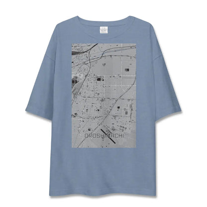 【卸町（宮城県）】地図柄ビッグシルエットTシャツ