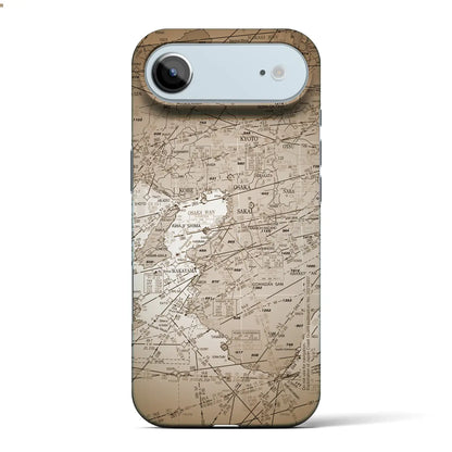 【大阪航空図（大阪府）】航空図iPhoneケース（バックカバータイプ）