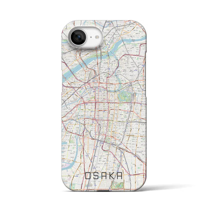 【大阪（大阪府）】地図柄iPhoneケース（バックカバータイプ）