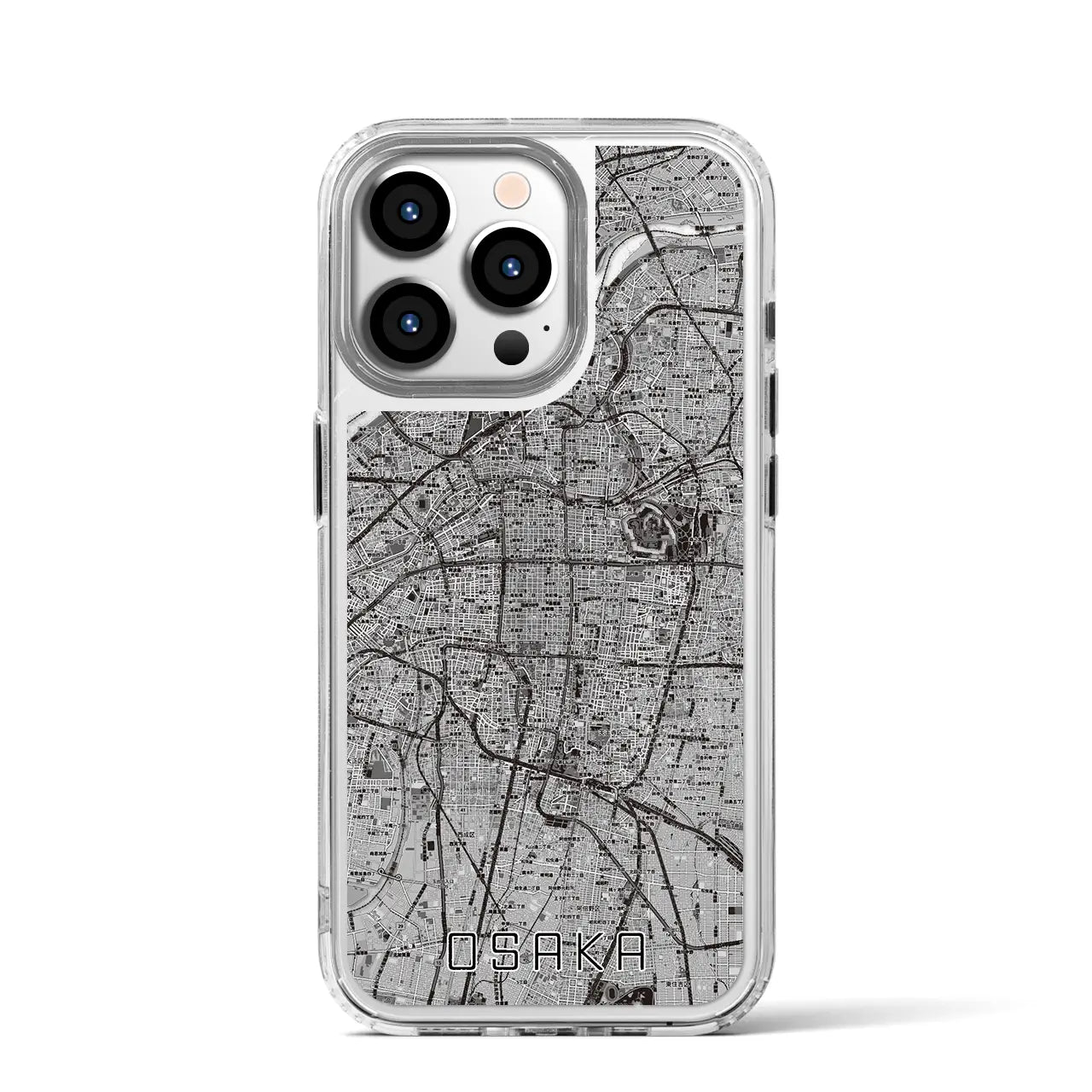 【大阪（大阪府）】地図柄iPhoneケース（MagSafeタイプ）