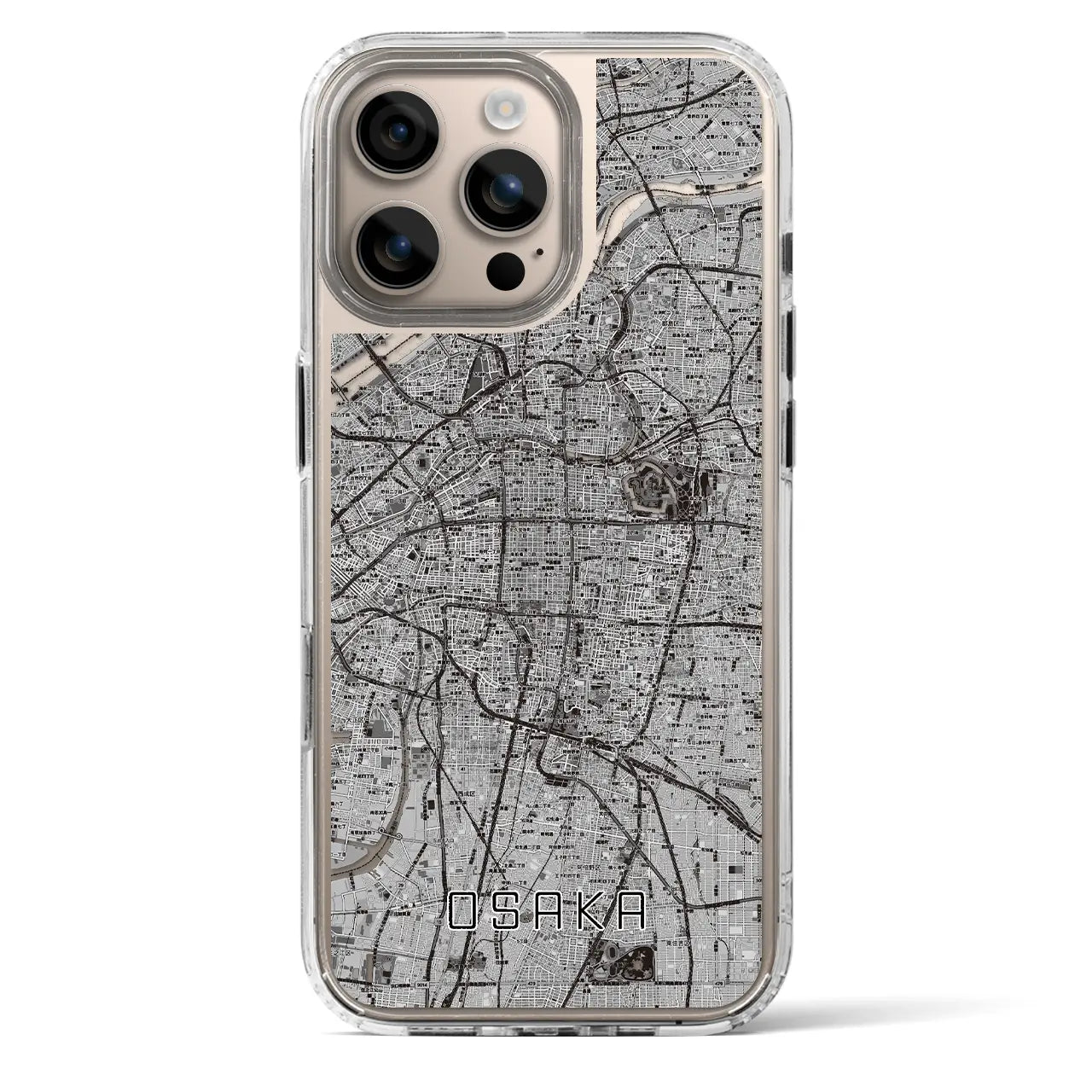 【大阪（大阪府）】地図柄iPhoneケース（MagSafeタイプ）