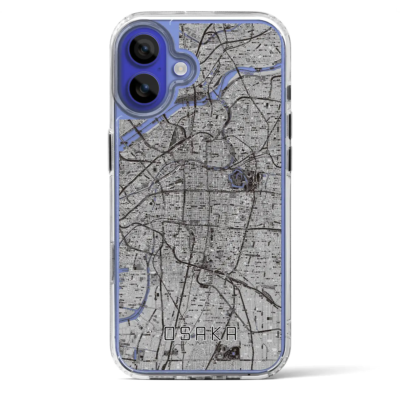 【大阪（大阪府）】地図柄iPhoneケース（MagSafeタイプ）