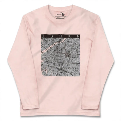 【大阪（大阪府）】地図柄ロングスリーブTシャツ