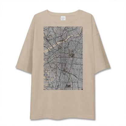 【大阪（大阪府）】地図柄ビッグシルエットTシャツ