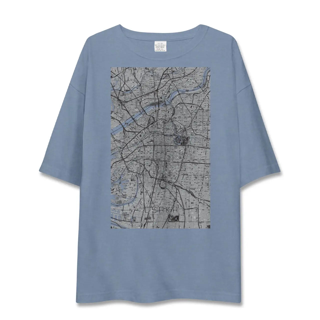 【大阪（大阪府）】地図柄ビッグシルエットTシャツ