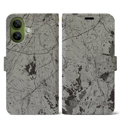 【大阪狭山（大阪府）】地図柄iPhoneケース（手帳タイプ）