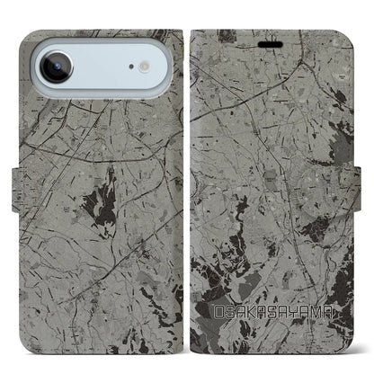 【大阪狭山（大阪府）】地図柄iPhoneケース（手帳タイプ）