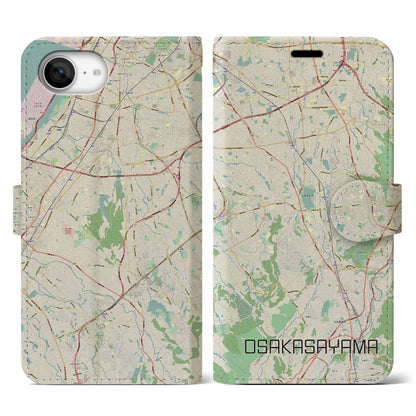 【大阪狭山（大阪府）】地図柄iPhoneケース（手帳タイプ）