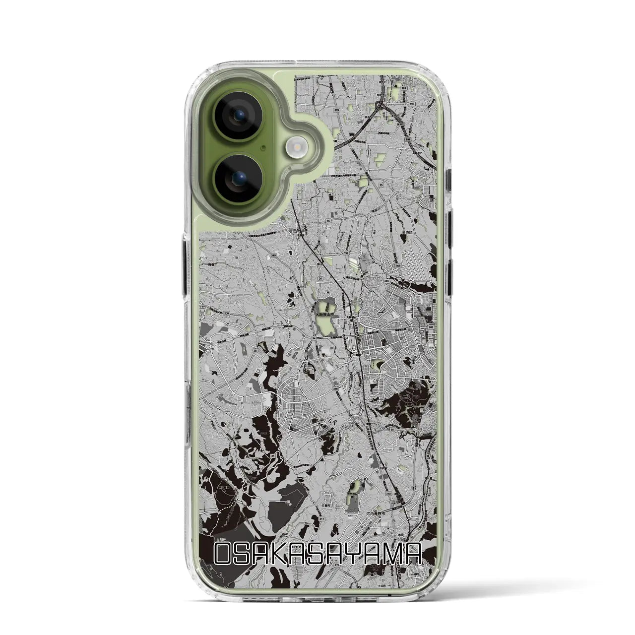 【大阪狭山（大阪府）】地図柄iPhoneケース（MagSafeタイプ）