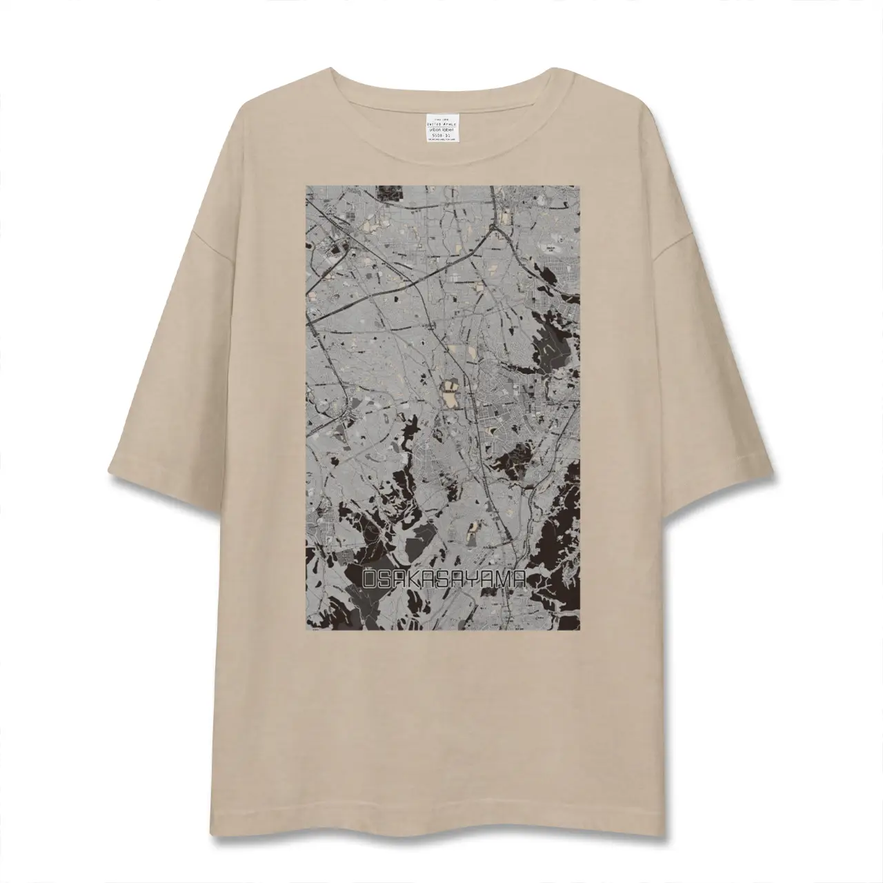 【大阪狭山（大阪府）】地図柄ビッグシルエットTシャツ