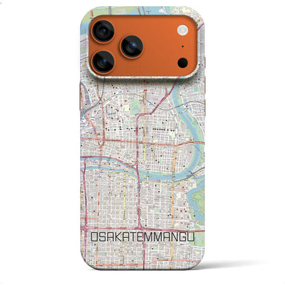 【大阪天満宮（大阪府）】地図柄iPhoneケース（バックカバータイプ）