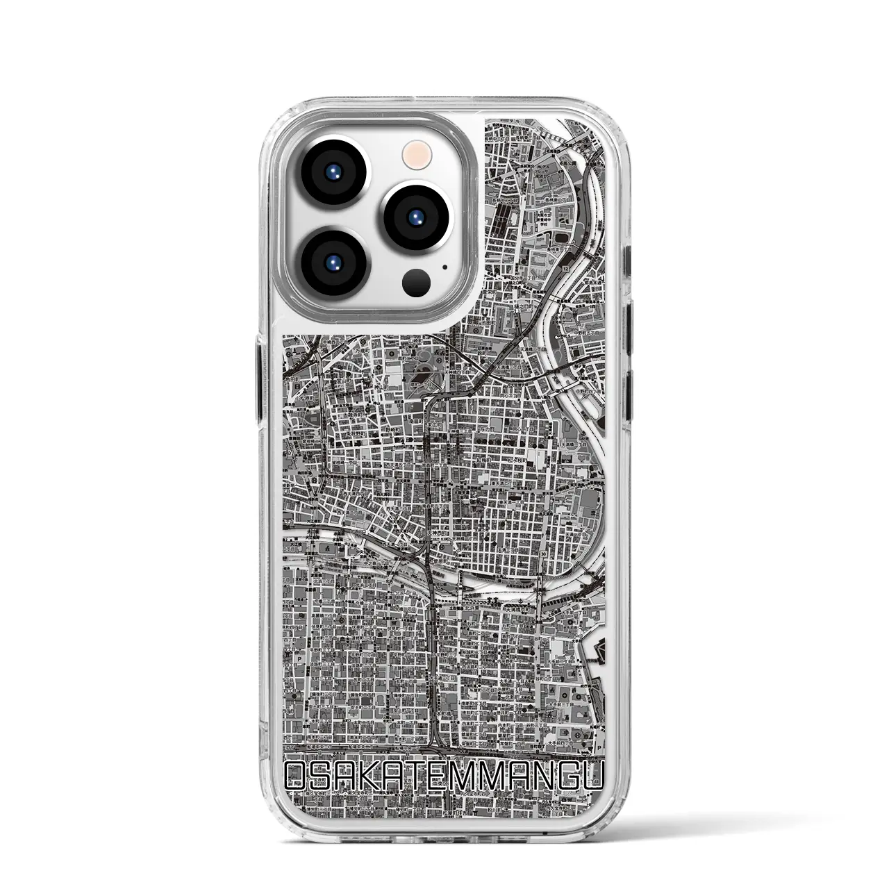 【大阪天満宮（大阪府）】地図柄iPhoneケース（MagSafeタイプ）