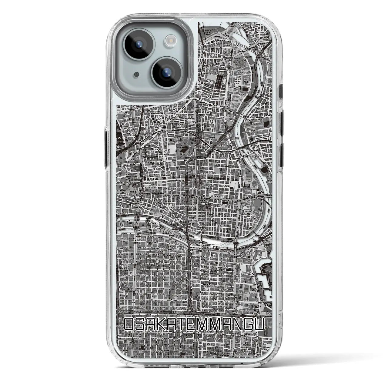 【大阪天満宮（大阪府）】地図柄iPhoneケース（MagSafeタイプ）